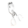 Heated Eyelash Curler – Alpine White & Pink, 4 Temperature Levels, Type‑C Fast Charging