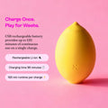 Lemon‑Shaped Air‑Pulse Massager – 10 Suction Modes, USB Rechargeable