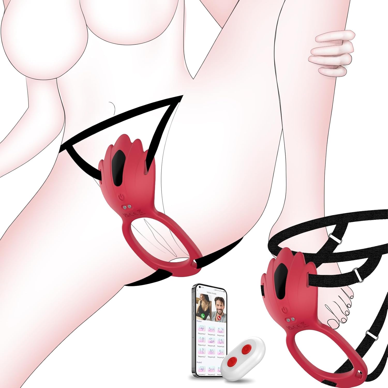 Wearable Clitoral vibration massager – APP Control, Dual‑Motor, 10‑Mode Vibration