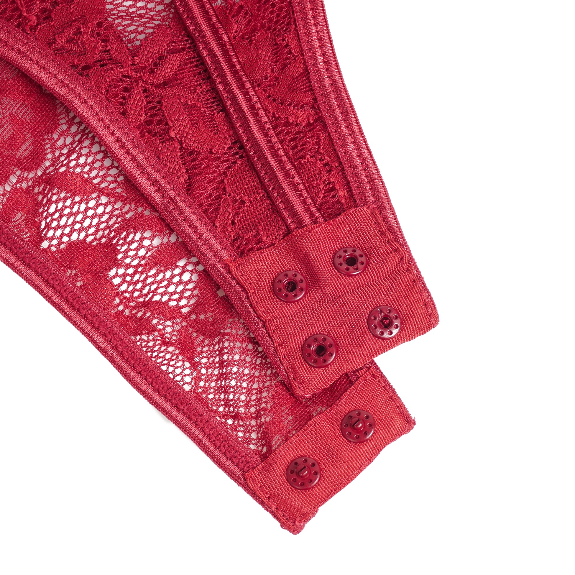 Red Wine Lace Sculpting Bodysuit – Luxury Intimate Collection